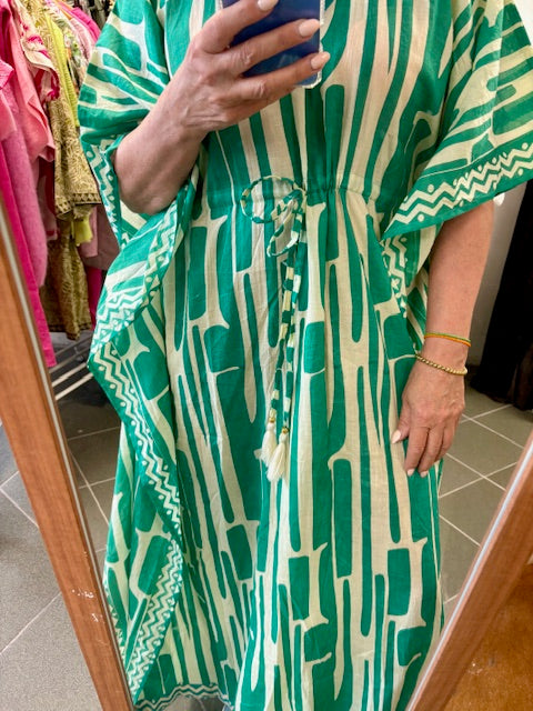 Lang kleed met print